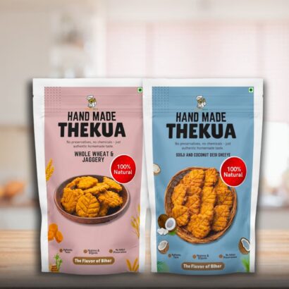 Whear Jaggery Thekua and Sooji Coconut thekua