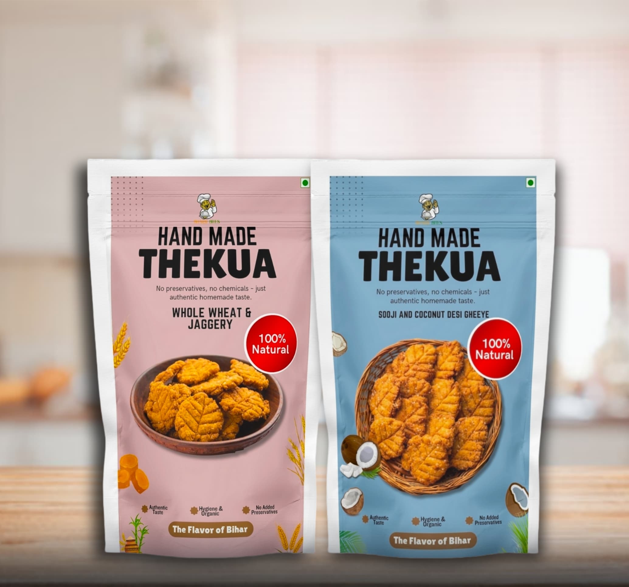 Whear Jaggery Thekua and Sooji Coconut thekua